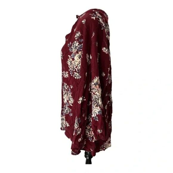 Vintage Havana Red Floral Mini Dress size S - Picture 2 of 6